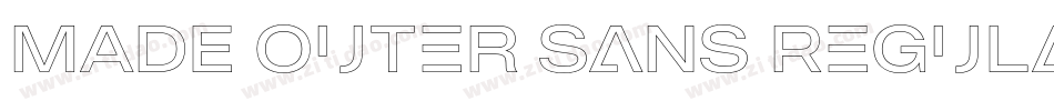 MADE Outer Sans Regular PERSONAL USE字体转换
